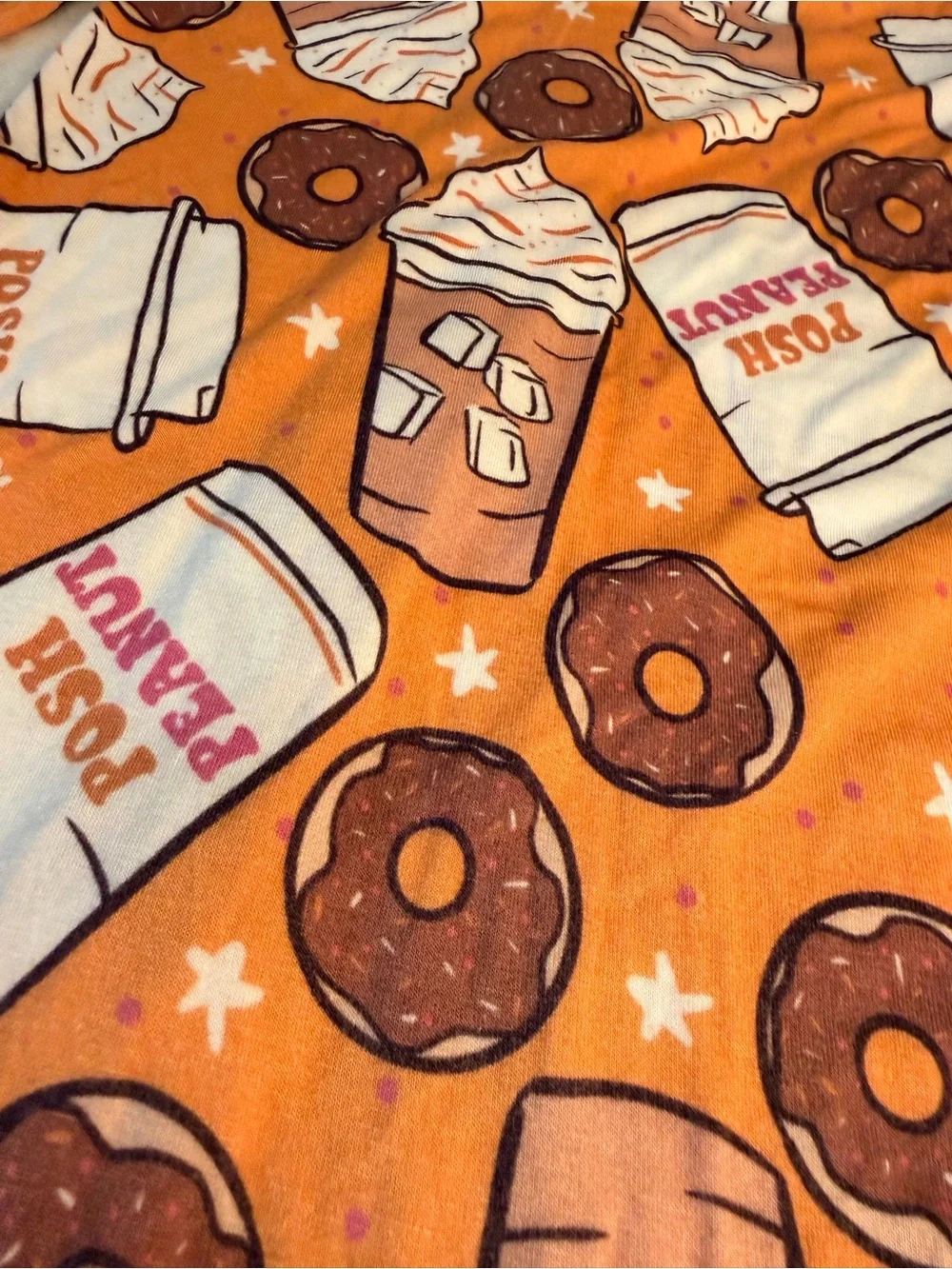 Posh Peanut Donut & Coffee One-Piece Pajamas